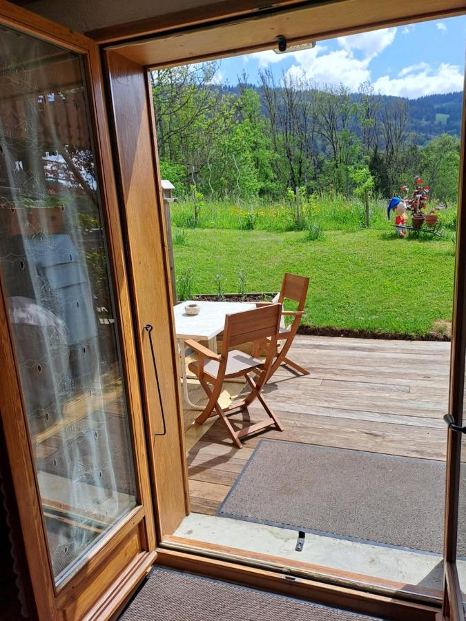 A4 Km De Megeve Tres Joli Studio Avec Jacuzzi ,Vue Sur Les Montagnes Au Calme Praz-sur-Arly Exteriör bild