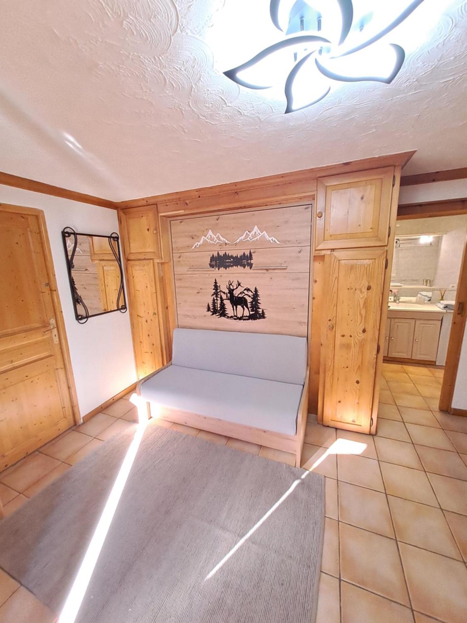 A4 Km De Megeve Tres Joli Studio Avec Jacuzzi ,Vue Sur Les Montagnes Au Calme Praz-sur-Arly Exteriör bild